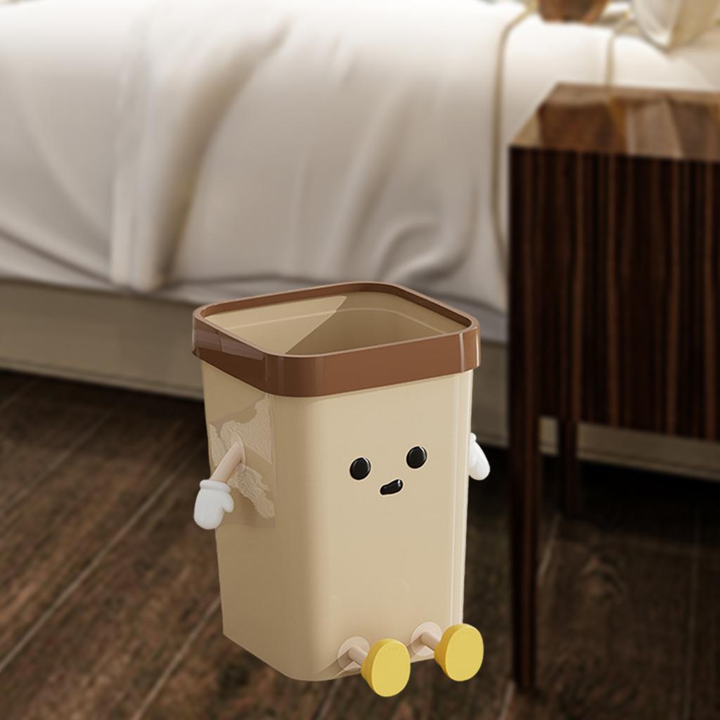 Creative Trash Can Modern Multifunction Wastebasket Rubbish Container Cute Garbage Bin for Home Dorm Office Bedroom Kitchen