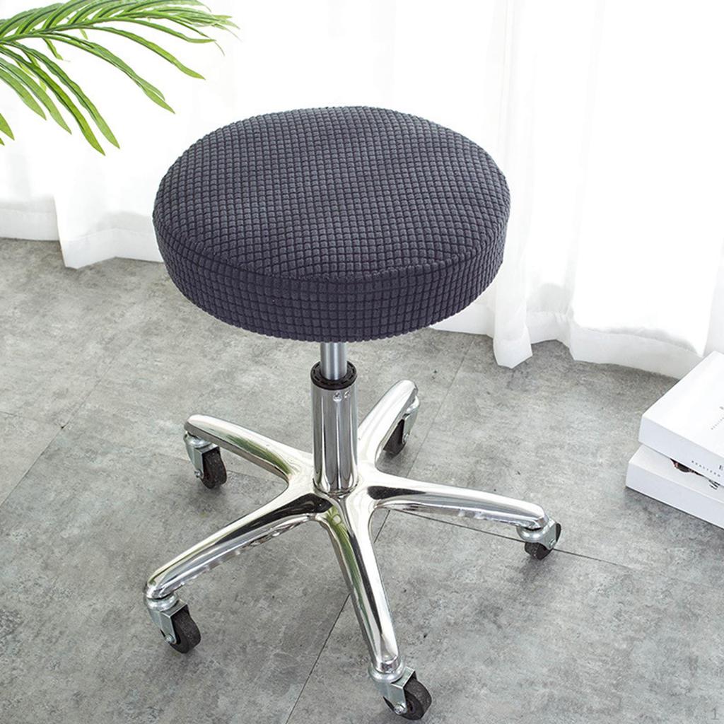 Stool Cover Washable Polyester Fiber Round for Lift Home