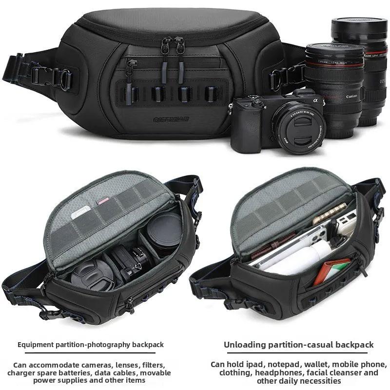 Camera Chest Bag Multi-purpose Waterproof For Dslr Mirrorless Cameras Lens Outdoor Travel Photography
