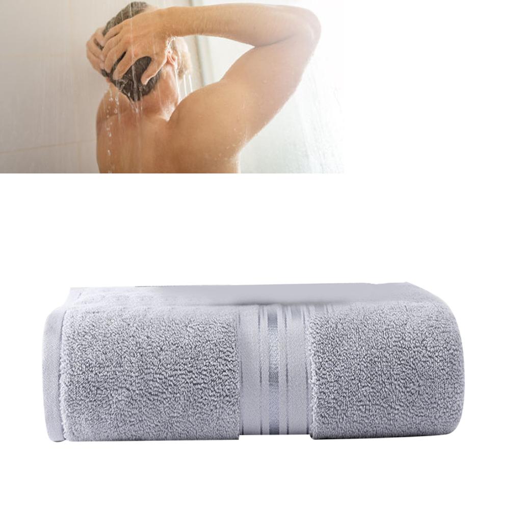 600g Bath Towel 70x140cm Cotton Highly Absorbent Quick Dry Thickened Bath Sheet for Beach Hotel