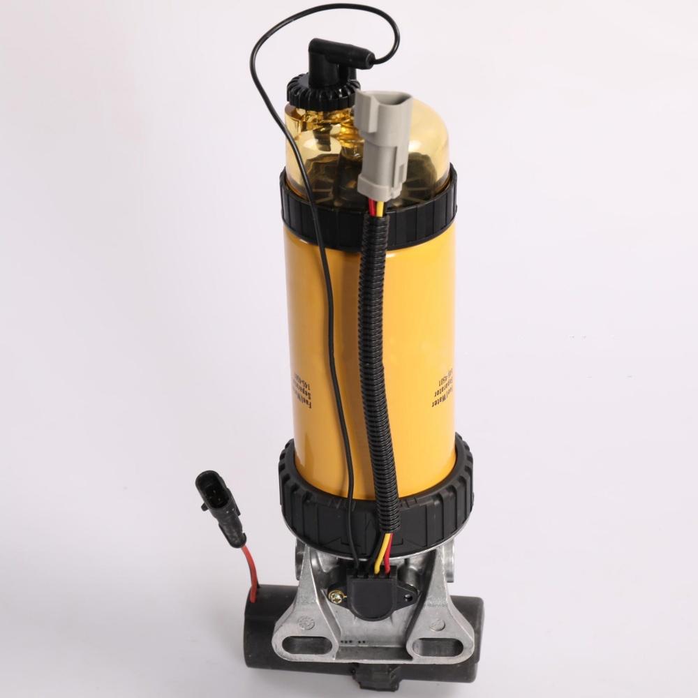 Original Fuel Filter Assembly With 12V Electronic Pump 145-4501 Diesel Engine Fuel Water Separator 1454501 For CAT JCB