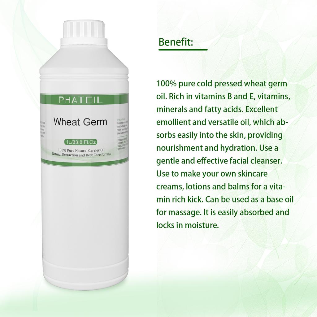 PHATOIL 1000ML/33.8FL.OZ Carrier Oil for Body Massage Hair and Skin Care, Rosehip Olive Avocado Jojoba Oil Healthy Care