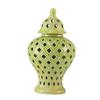 Handmade Ceramic Jar with Lid for Desktop Display 12.5x23cm Ideal for Party And Dining