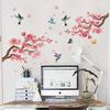 Wall Sticker Flower Branches Birds Butterflies, Wall Sticker, Modern Wall Decoration for Living Room, Bedroom, Kitchen, Office