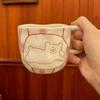 Cute Bear Ceramic Mug Hand Pinched Irregular Porcelain Coffee Cup Breakfast Milk Oatmeal Cup Water Cup For Office Couple Gift