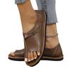 Women's New Plus Size Flat Ankle-Wrap Sandals Buckle Casual Style