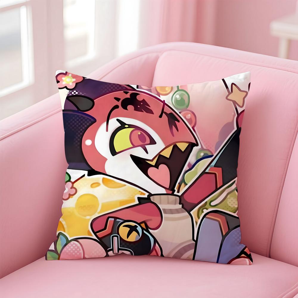 Helluva Boss Anime Cool Cute Hb Cushion Cover Comfortable Reversible Pillow Cover Ideal For Car Sofa Bedroom & Beyond