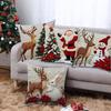 Christmas Pillow Covers Skin-Friendly Cushion Case Couch Pillow Covers For Sofa Bedroom Living Room Holiday Chair Dorm Apartment