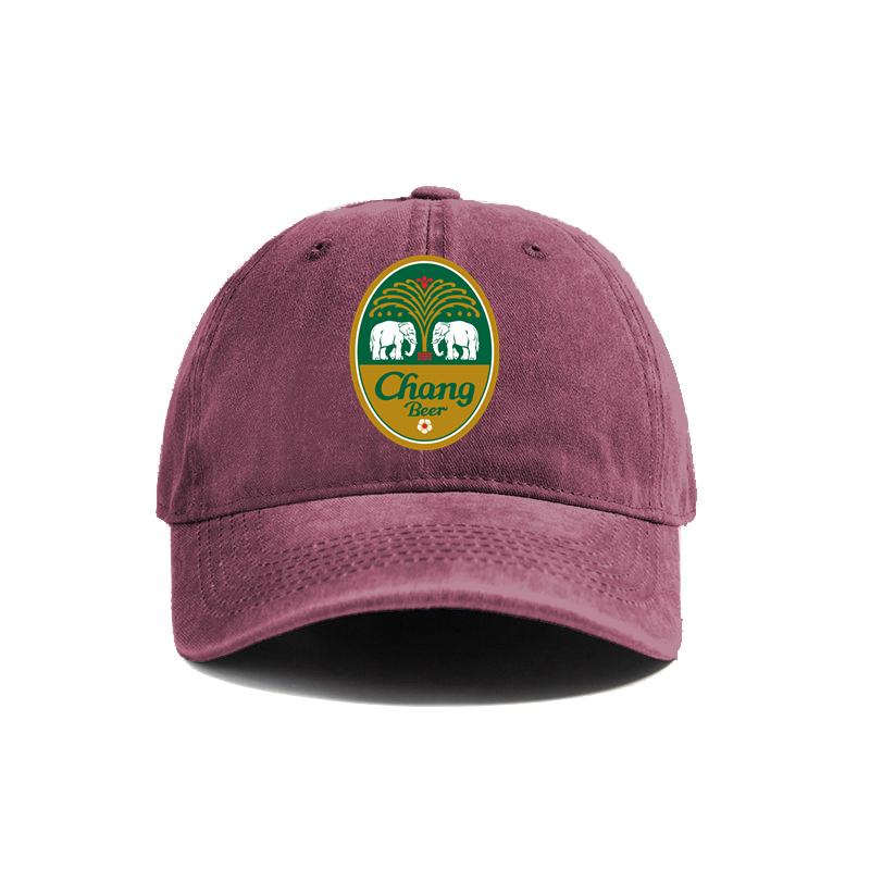 Cappellino da Baseball Chang Beer Cappelli Usurati Cappellino Unisex Retro Estivo Regolabile Cappello Bevanda Thailandese Chang Beer MZ-591