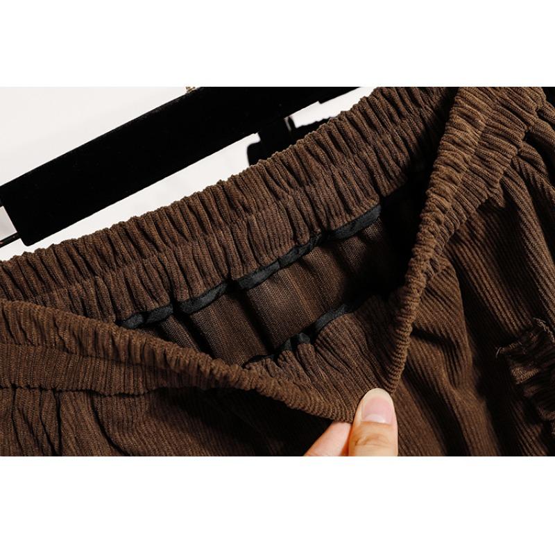 DIMANAF 2025 Autumn Plus Size Long Women Skirts Lace Elastic Waist Oversize Elegant High Waist Skirts A-Line