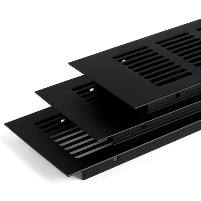 Aluminum Ventilation Grilles Airflows Vent Covers Strong Rustproof Double Side Airflows Grate 4pcs for Cabinets Wardrobes