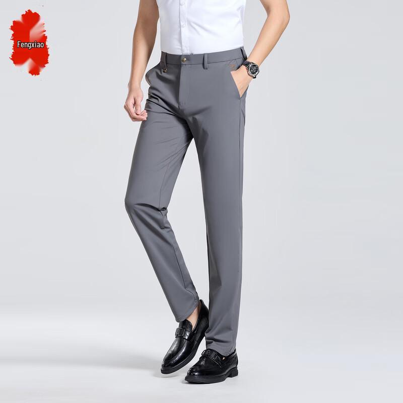 Men s Business Straight-Leg Trousers 36