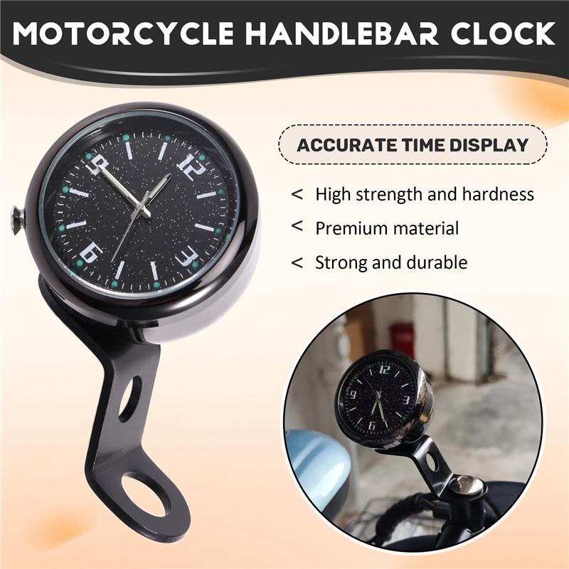 Motorcycle Handlebar Watch For Motorbike For Bike Motorcycle Accessories Handlebar Clock