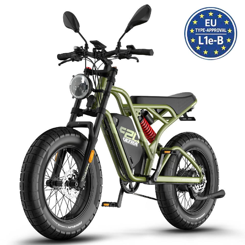 Electric Bicycle All Terrain Fafrees F20 Ultra 750W Motor 20" Tire Fully Suspended Adult Electric Bike 48V 25AH LCD Display 7 Speed