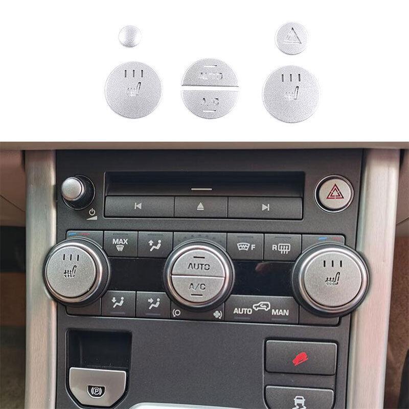 For Range Rover Evoque 2012-19 Silver Aluminum Center Control Knob Button Cover