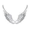 1Pair Car Auto Motorcycle Body Sticker 3D Angel Wings Badge Style Zinc Alloy Decals Silver/Gold Exterior Accessories