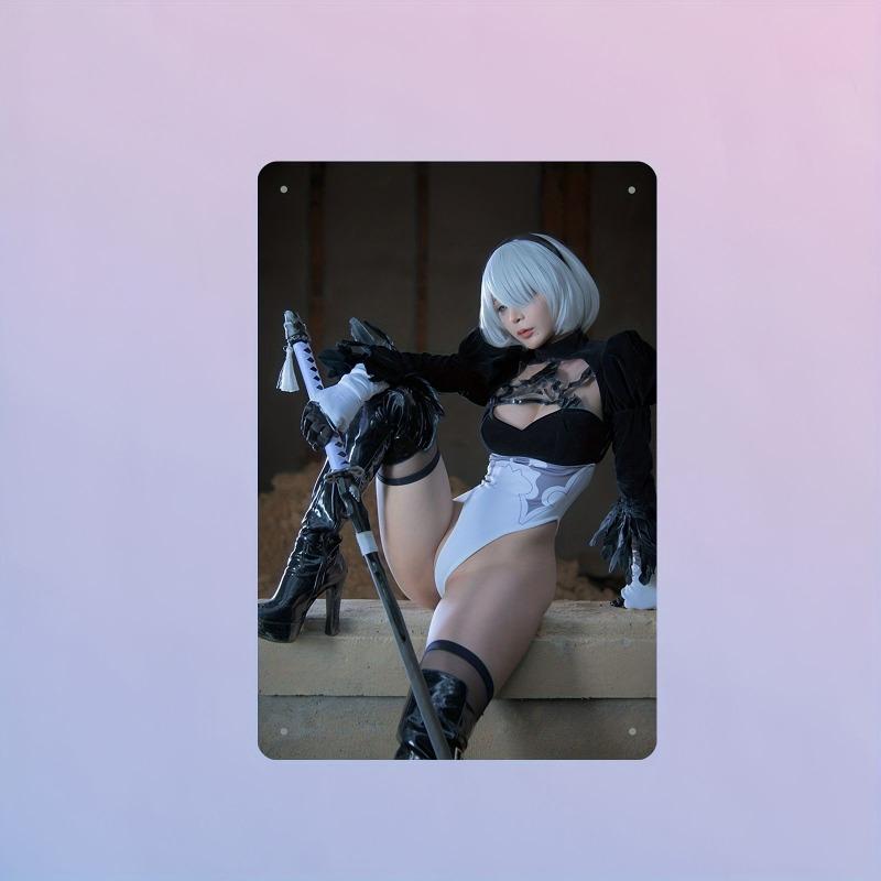 Pin-Up Girl Blechschilder, Garage Werkstatt Metalldekor 20x30cm