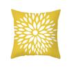 Yellow Geometric Abstract Pattern Throw Pillow Cover With Short Plush Print For Living Room Sofa Decoration Cushion Cover