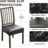 PU Leather PU Leather Chair Cover Oil-resistant Stretch Seat Cushion Cover  Home Furniture