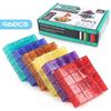 Transparent Magnetic DIY Square  Assembled Building Block Set Model Fun Parent Child Interactive Puzzle Toy Gift