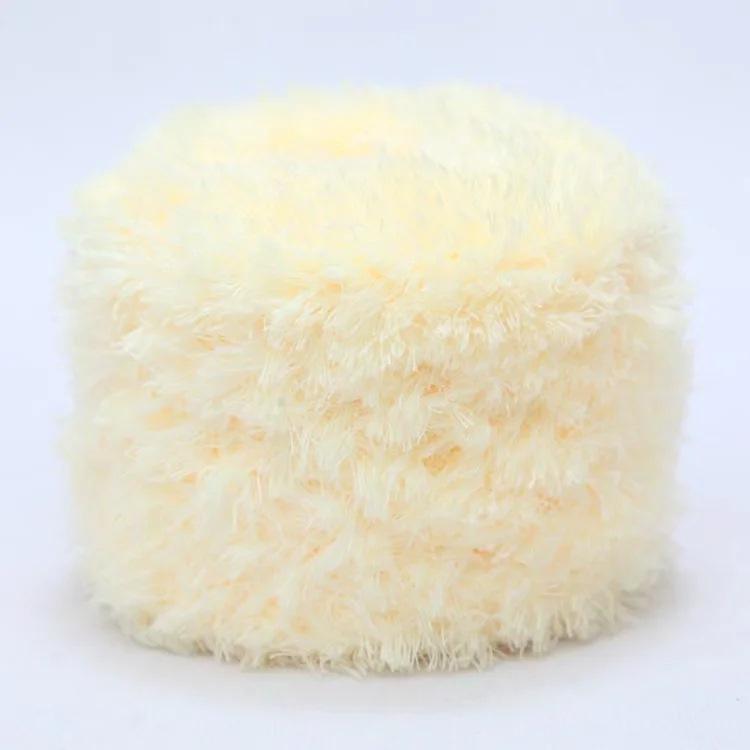 200g 3 Strands Crystal Fleece Coral Poke Embroidery Thread Towel DIY Knitting Material Bag Hand Sewn Mesh Bag Yarn Crocheting