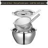 Stainless Steel Oil Storage Pot with Lid