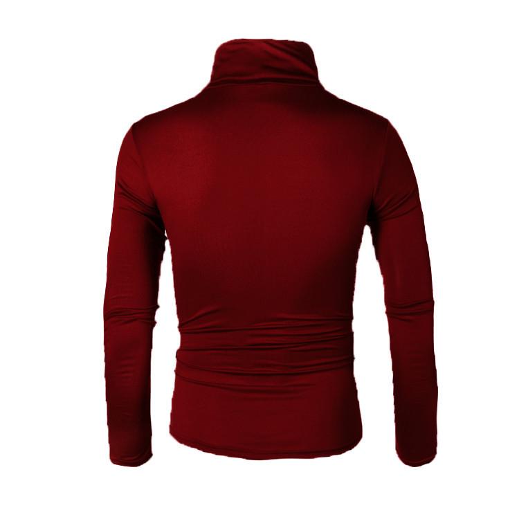 Men's Underwear Knitwear Autumn and Winter New Solid Color Casual Double Lapel Slim Sweater Men