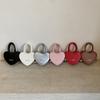 Girl Pu Crossbody Bag With Heart Design And Chain Detail For School And Casual