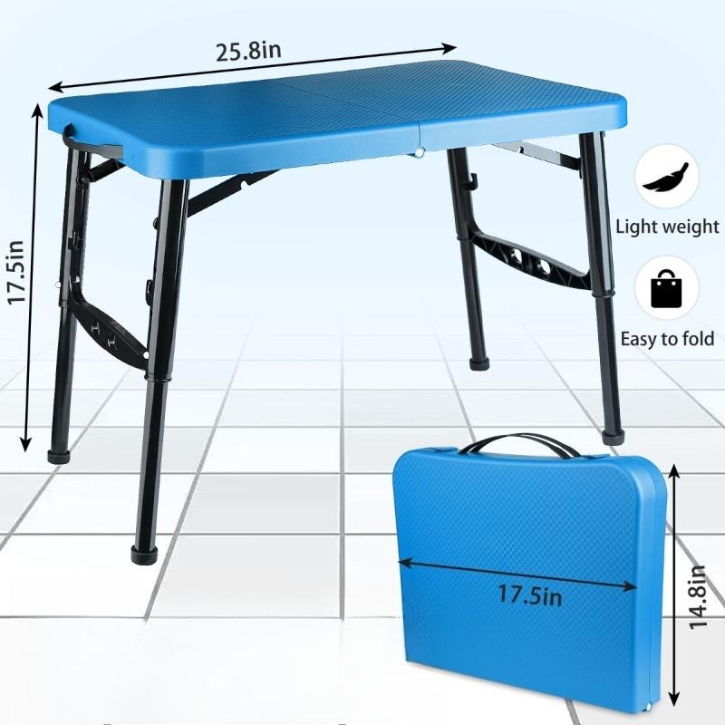 Outdoor folding table Portable adjustable lifting rectangular camping table Simple home study table