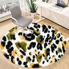 1PC Leopard Print Chair Carpet for Office Non-Slip, Lightweight, Machine Washable Rug for Office, Sleeping, Room - Holiday Decoryy251009082