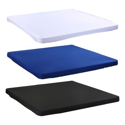 Square Fitted Table Cover Elastic Tablecloth Stretch Table Top Cover Desk Topper Cap, 34x34 Inch