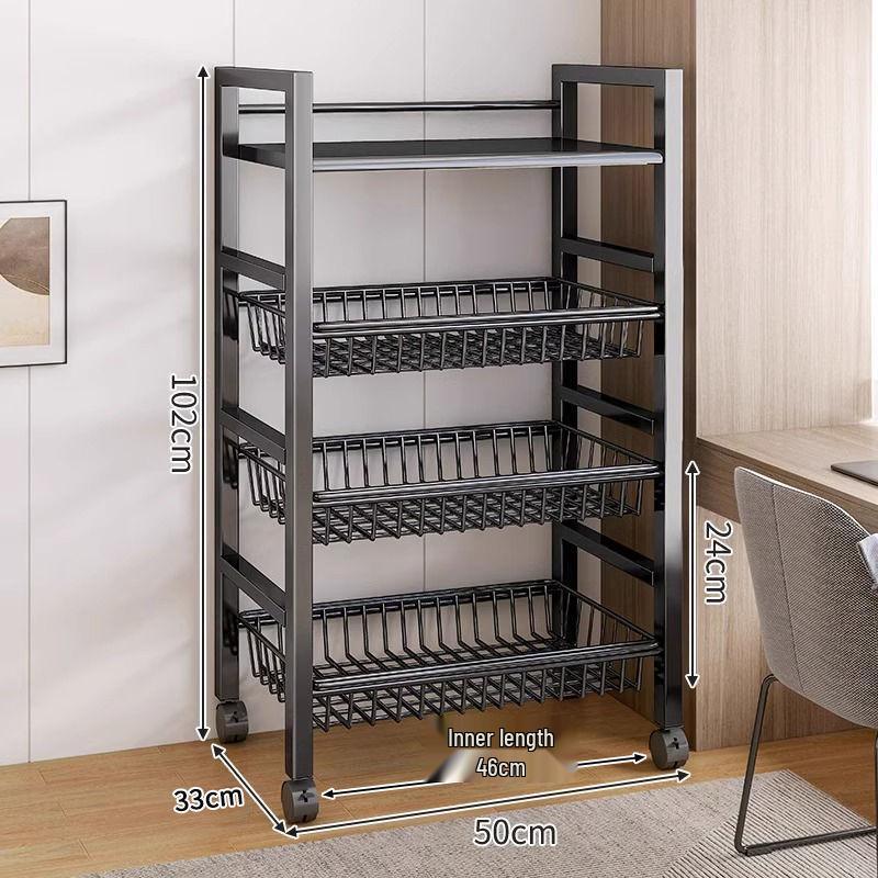 Multi-Layer Kitchen Microwave and Vegetable Storage Rack