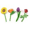 Realistic Childrens Animal Model Scene Decoration Set With Vibrant Sunflowers Daffodils And Roses
