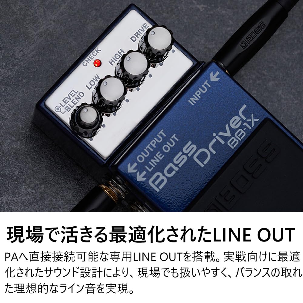 BOSS Effect Dedicated Adapter and VOX Guitar Cable BB-1X Pedal, PSA-100S2, VGS-30 (3-piece Set)