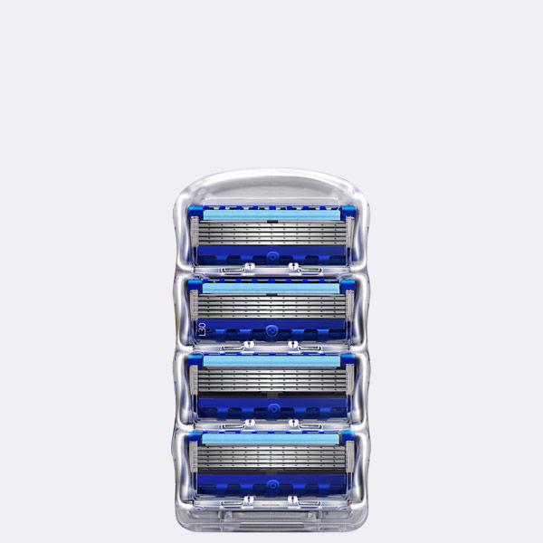 5-Blade Durable Manual Shaving Razor for Face