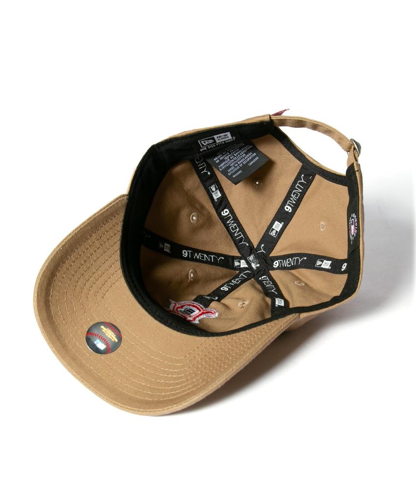 New Era 9TWENTY Khaki Red Free Size & Cap, [Used]