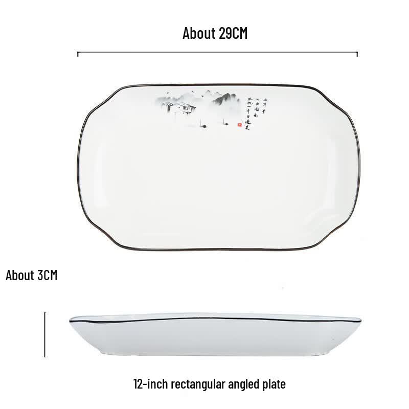 Zhi Shi Creative Ceramic Irregular Dinner Plates