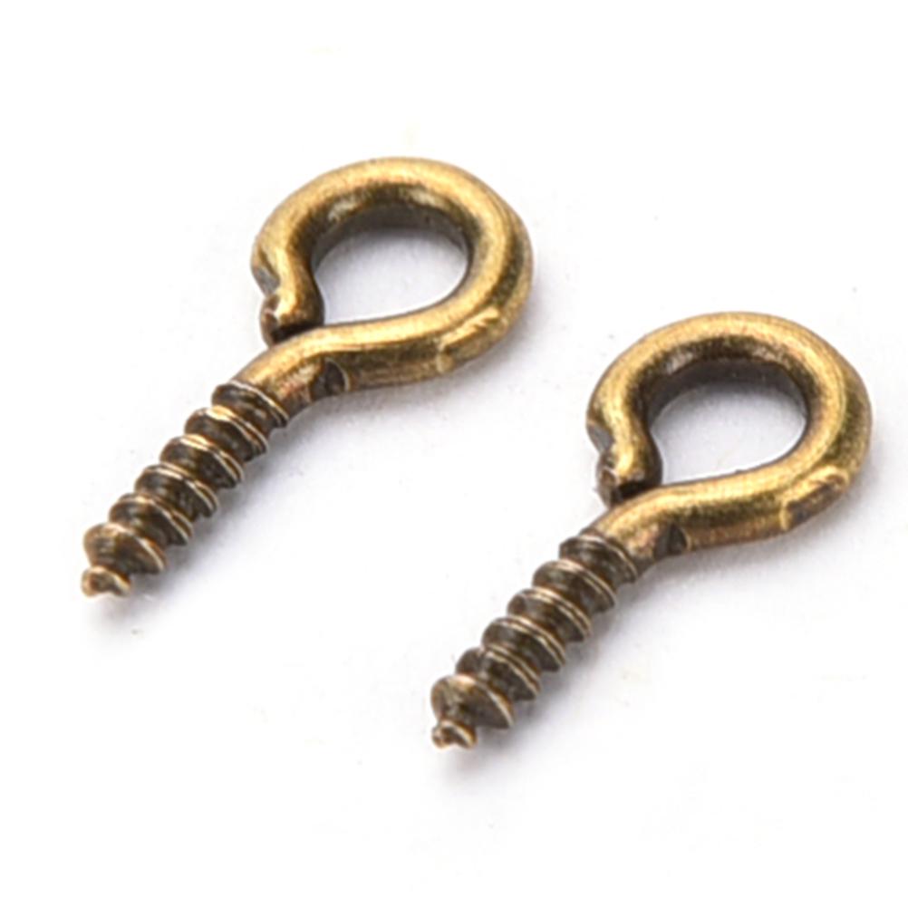 100 Pcs/Lot 8Mm 10Mm Small Sheep Eyes Nail Screw For Beaded Pendant