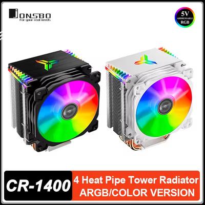 CR-1400 4 Heat Pipes Tower 5V 3Pin ARGB CPU Cooler ITX Air-cooled Heat Sink Quiet Fan Radiator For Intel LGA1700 115X 1200 AM4