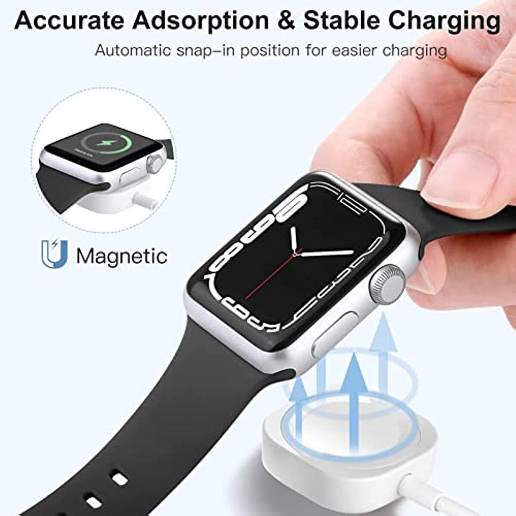USB Type C Magnetic Wireless Charger for iWatch 8/7/6/5/SE USB C Portable Fast Charging Station for Apple Watch Series Ultra