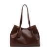 Simple and high-end shoulder bag women's 2025 new fashionable large-capacity tote bag for work commuting armpit bag