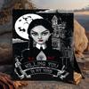 1PC Gothic Adams  Flannel Blanket Gift, Suitable for Both Men And Women, Soft Ideal for Beds And Sofa, Birthday Or Christmas Gift