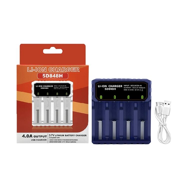 

Professional 4 Slot Fast Chargers For Lithiums Batteries For Multiple Size And Type C Connection синій