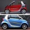 Car Side Stripes Stickers Auto Vinyl Film Decals Decoration For Mercedes Benz Smart Fortwo Forfour 453 451 Tuning Accessories