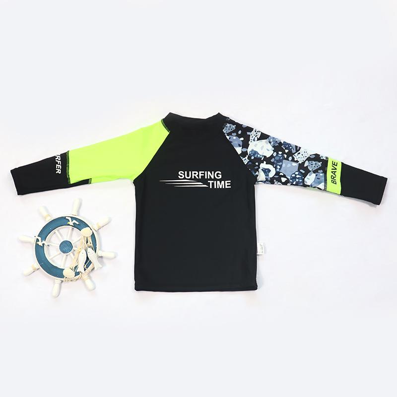 Boys' separate swimming suit for sun protection, children's quick-drying swimming suit