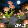 Solar Garden Lights Outdoor 3-Heads Realistic Flower Solar Stake Lights Auto On/Off Decorative Lamp for Yard Patio Lawn Pathway