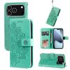 For iPhone 17 Pro Case Floral Pattern PU Leather Wallet Stand Phone Cover