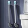 Flexible Biegbare Silikon-Toilettenbürste Badezimmer Toilettenreinigung Ersatzbürste Toilettenschüssel-Reinigungswerkzeug Langlebig