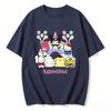 2026 New Sanrio Characters Birthday Cartoon Print Tshirt Family Matching Outfits Casual Short Sleeve Tee for Women Unisex Kids Tee