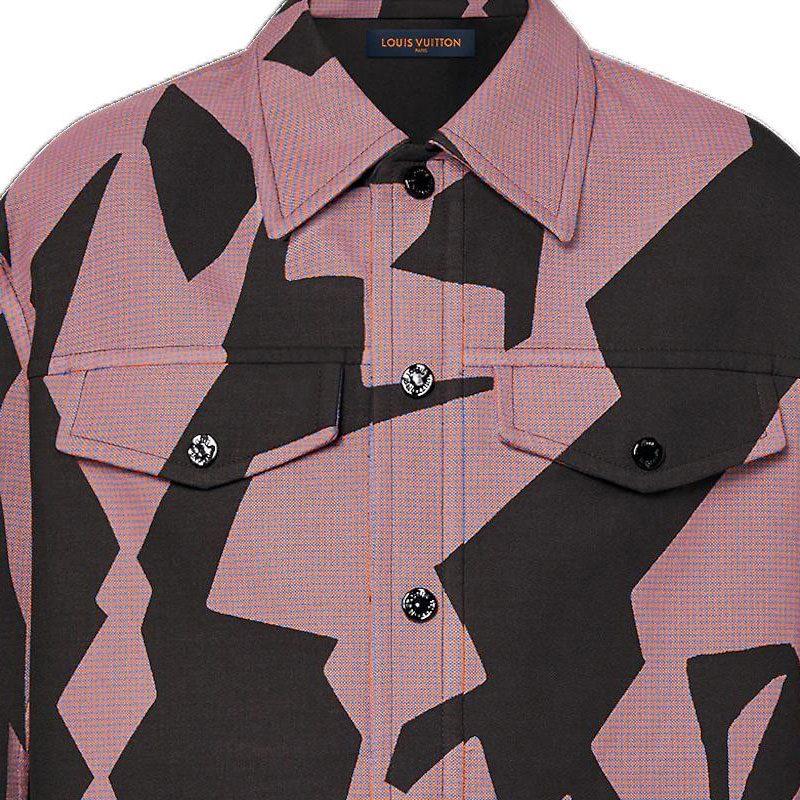 Louis Vuitton 2010 geometric-pattern shirt 1AAT2B